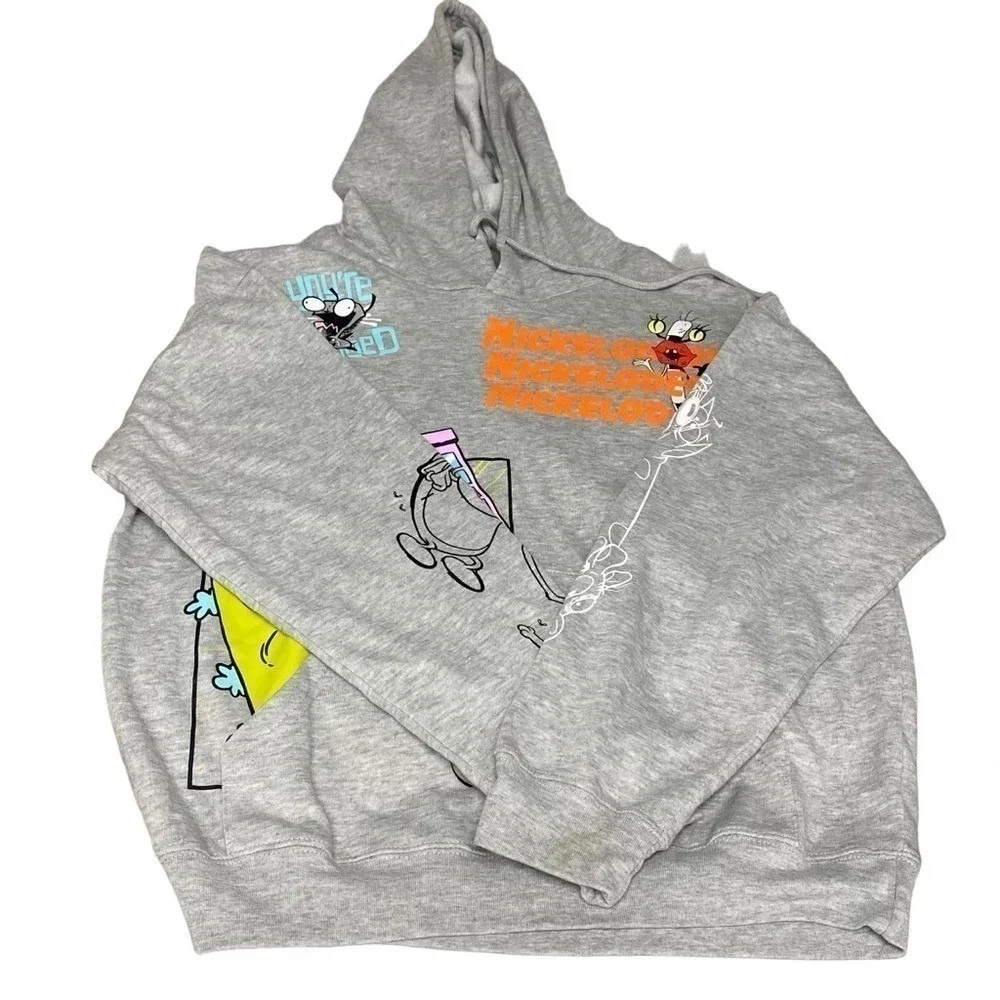 Nickelodeon 90s Hoodie Rugrats Rocket Power Invader Zim vintage Medium NWT